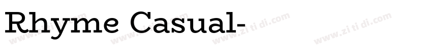 Rhyme Casual字体转换